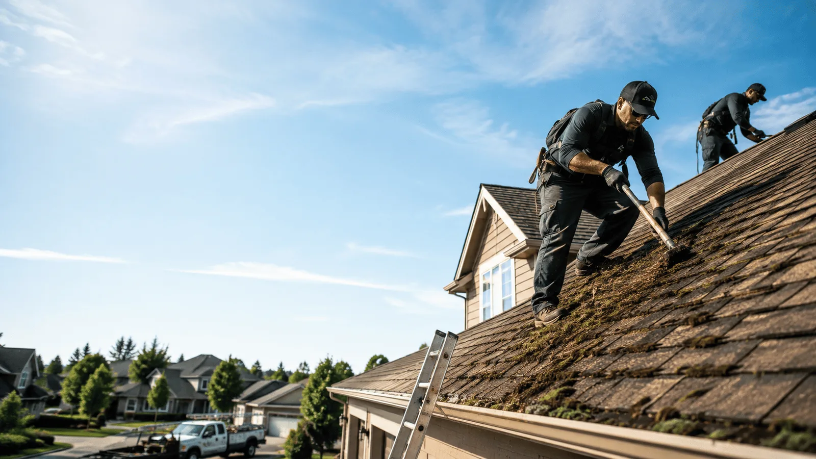 Roof Moss Removal in Iowa near me